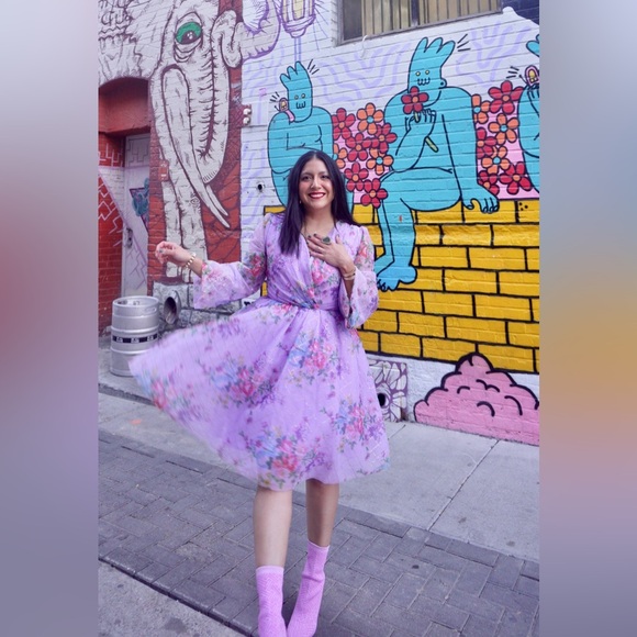 JessaKae Gretel Lilac Floral Dress - Picture 2 of 6